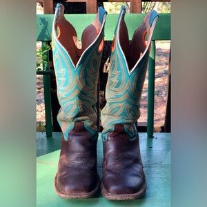 Tony Lama Western Boots with Intricate Stitching